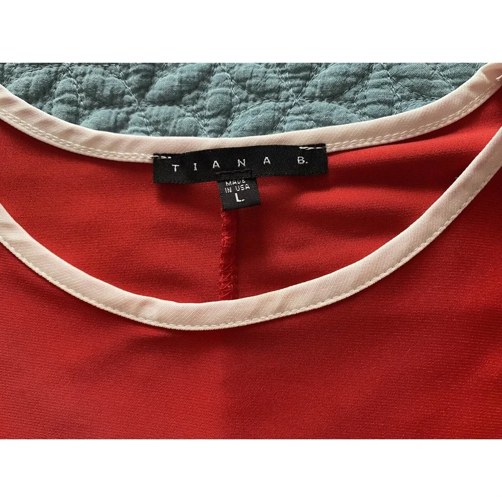 Women’s Tiana B Dress Size Large sleeveless Tank Stretchy Summer Pullover Tank - Picture 6 of 8